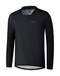 SHIMANO Tricou de ciclism cu mânecă lungă de vară - MYOKO LONG WARM - negru