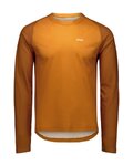POC Tricou de ciclism cu mânecă lungă de vară - MOTION AIR L/S - maro