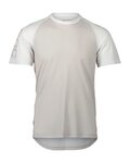 POC Tricou de ciclism cu mânecă scurtă - MTB PURE TEE - gri/alb