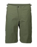 POC Pantaloni scurți de ciclism fără bretele - ESSENTIAL ENDURO - verde