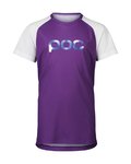 POC Tricou de ciclism cu mânecă scurtă - ESSENTIAL MTB - mov/alb