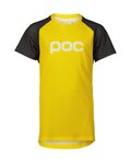 POC Tricou de ciclism cu mânecă scurtă - ESSENTIAL MTB - galben/gri