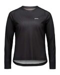 POC Tricou de ciclism cu mânecă lungă de vară - MOTION AIR L/S - negru