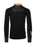 POC Tricou de ciclism cu mânecă lungă - RESISTANCE LAYER JERSEY - portocaliu/negru