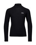 POC Tricou de ciclism cu mânecă lungă - MOCK NECK JERSEY Y - negru