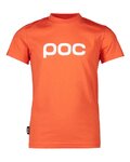 POC Tricou de ciclism cu mânecă scurtă - TEE - portocaliu