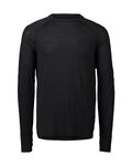 POC Tricou de cilism pentru iarnă cu mânecă lungă - LIGHT MERINO - negru