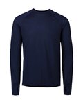 POC Tricou de cilism pentru iarnă cu mânecă lungă - LIGHT MERINO - albastru