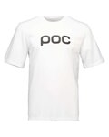 POC Tricou de ciclism cu mânecă scurtă - TEE - alb