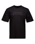 POC Tricou de ciclism cu mânecă scurtă - TEE - negru