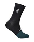 POC Șosete clasice de ciclism - FLAIR - negru/albastru