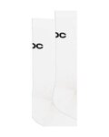 POC Șosete clasice de ciclism - CADENCE ROAD SOCKS - alb