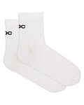 POC Șosete de gleznă de ciclism - CADENCE ROAD SHORT SOCKS - alb