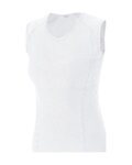 GORE Tricou de ciclism fără mâneci - M BL - alb