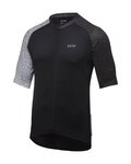 GORE Tricou de ciclism cu mânecă scurtă - C5 - alb/negru