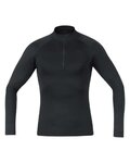 GORE Tricou de ciclism cu mânecă lungă - M BL THERMO TURTLENECK - negru
