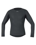 GORE Tricou de ciclism cu mânecă lungă - M GWS BL THERMO LS - negru