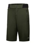 GORE Pantaloni scurți de ciclism fără bretele - C5 - verde