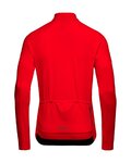 GORE Tricou de cilism pentru iarnă cu mânecă lungă - C3 THERMO - roșu