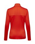GORE Tricou de ciclism cu mânecă lungă - EVERYDAY THERMO 1/4-ZIP WMN - portocaliu