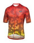 GORE Tricou de ciclism cu mânecă scurtă - RAIN CAMO - portocaliu/galben