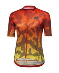 GORE Tricou de ciclism cu mânecă scurtă - RAIN CAMO WMN - portocaliu/galben