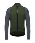 GORE Tricou de cilism pentru iarnă cu mânecă lungă - SPINSHIFT THERMO - verde/gri