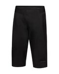 GORE Pantaloni scurți de ciclism fără bretele - LUPRA GORE-TEX - negru
