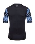 GORE Tricou de ciclism cu mânecă scurtă - SWIFTRIDE OPTICAL - negru/albastru