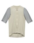 GORE Tricou de ciclism cu mânecă scurtă - DISTANCE 2.0 - bej/gri