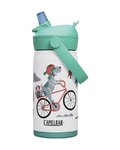 CAMELBAK Sticlă de apă pentru ciclism - THRIVE FLIP STRAW KIDS VSS 0,35 L - alb/multicolor
