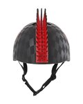 BELL Cască de ciclism - SKULL HAWK - negru/roșu