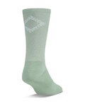 GIRO Șosete clasice de ciclism - COMP RACER HIGH RISE - verde deschis