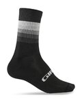 GIRO Șosete clasice de ciclism - COMP RACER HIGH RISE - negru/alb