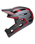 BELL Cască de ciclism - SUPER AIR R SPHERICAL - gri/roșu