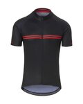 GIRO Tricou de ciclism cu mânecă scurtă - CHRONO SPORT - negru/roșu