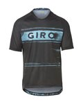 GIRO Tricou de ciclism cu mânecă scurtă - ROUST - negru/albastru deschis