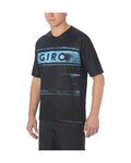 GIRO Tricou de ciclism cu mânecă scurtă - ROUST - negru/albastru deschis