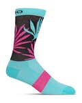 GIRO Șosete clasice de ciclism - COMP - albastru deschis/roz
