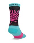 GIRO Șosete clasice de ciclism - COMP - albastru deschis/roz