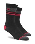 CRANKBROTHERS Șosete clasice de ciclism - ICON MTB - negru/roșu/gri