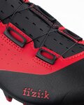 FIZIK Pantofi de ciclism - VENTO X3 OVERCURVE - roșu/negru