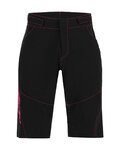 SANTINI Pantaloni scurți de ciclism fără bretele - SELVA - roșu/negru