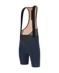 SANTINI Pantaloni scurți de ciclism cu bretele - SLEEK RAGGIO - albastru