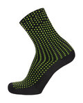 SANTINI Șosete clasice de ciclism - SFERA - verde/negru
