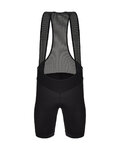 SANTINI Pantaloni scurți de ciclism cu bretele - OMNIA - negru