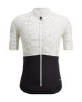 SANTINI Tricou de ciclism cu mânecă scurtă - COLORE RIGA - alb