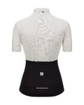 SANTINI Tricou de ciclism cu mânecă scurtă - COLORE RIGA - alb/negru