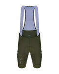 SANTINI Pantaloni scurți de ciclism cu bretele - CARGO - verde
