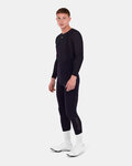 SANTINI Pantaloni de ciclism 3/4 cu bretele - UNICO - negru